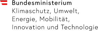 Logo: Bundesministerium Klimaschutz, Umwelt, Energie, Mobilität, Innovation und Technologie